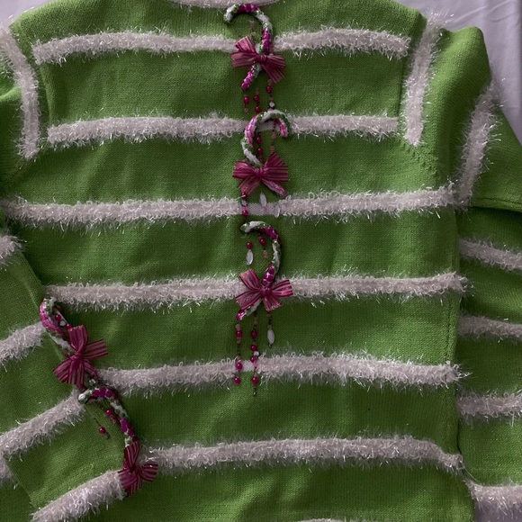 Design Options by Philip & Jane Gordon candy cane Christmas cardigan….EUC!!! - Picture 7 of 10